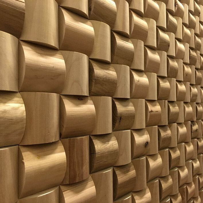 Mur bois décoratif