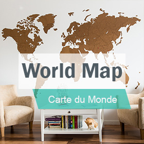 carte du monde murale
