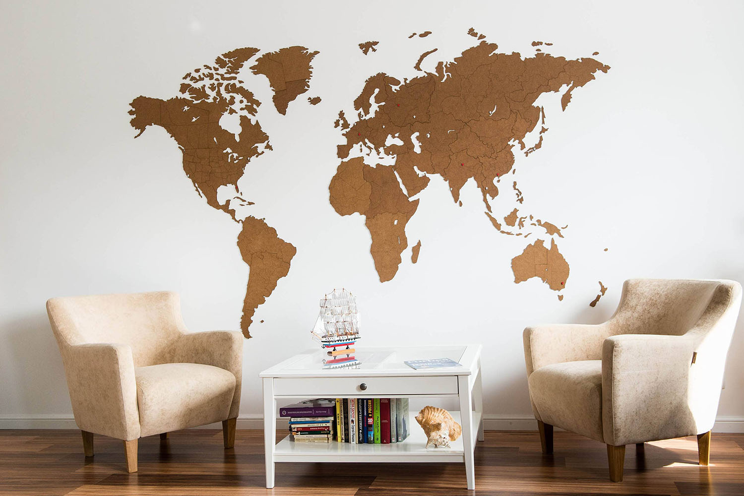 Carte du Monde Murale Deco  Map Monde murale en relief - Planisphère