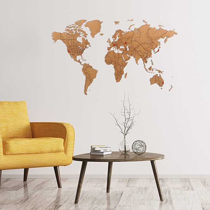carte murale du monde
