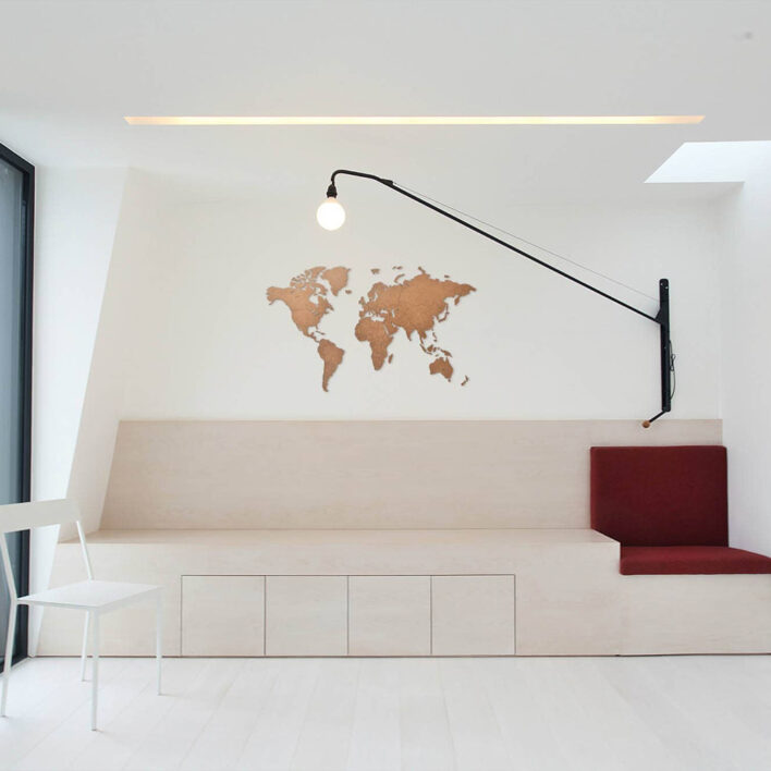 decoration murale carte du monde